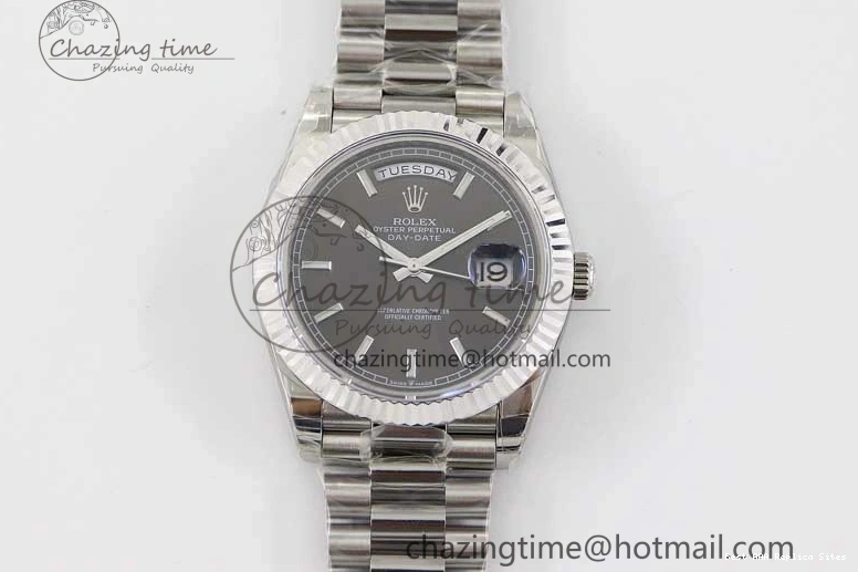 AAA Replica Watches Practical Best on 904L SS A Day TWF Bracelet Date 40mm SS Steel Grey 2358 Dial 1:1 Edition 0102